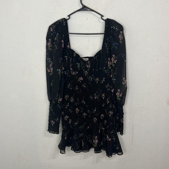 FOR LOVE AND LEMONS DIXON MINI DRESS-BLACK - Picture 2 of 11